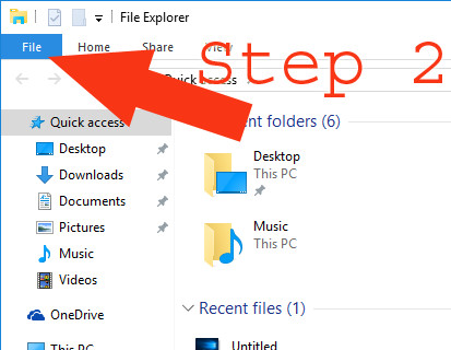 2. Click "File"