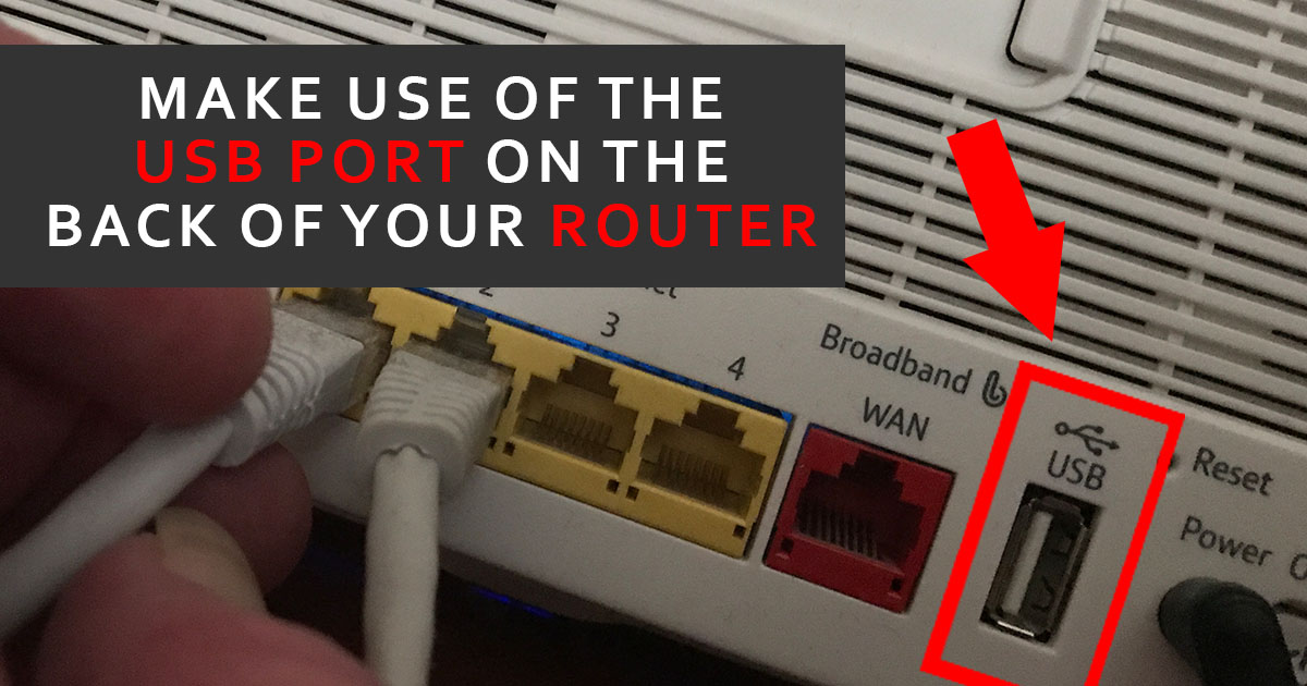 Connect a USB Drive to BT Hub or Router • Computroon