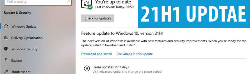 Windows 10 21H1 Update