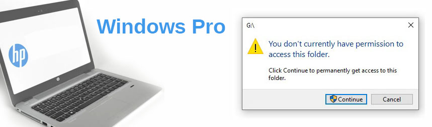 Fix "You Dont Have Permission" on HP Windows Pro