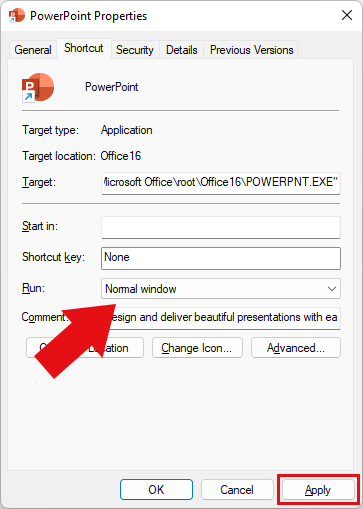 PowerPoint Properties