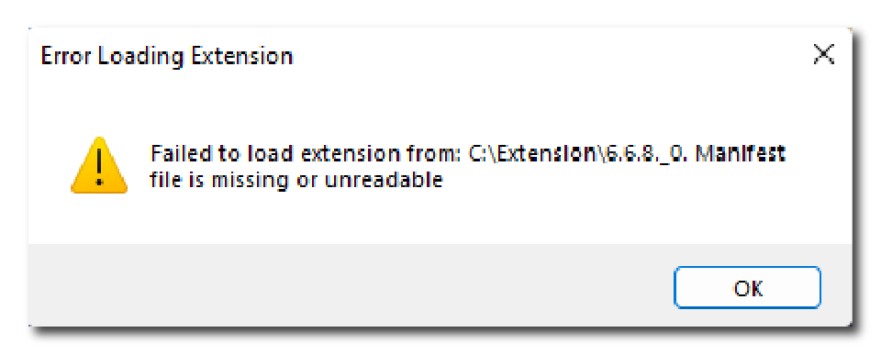 Solve & Fix - Chrome failed to load Extension (Manifest)
